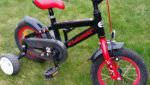 Crecent barn cykel svart och röd 12"