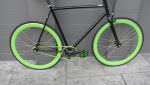 Track bike single speed fixie flip flop hub bike bicycle Black & Green