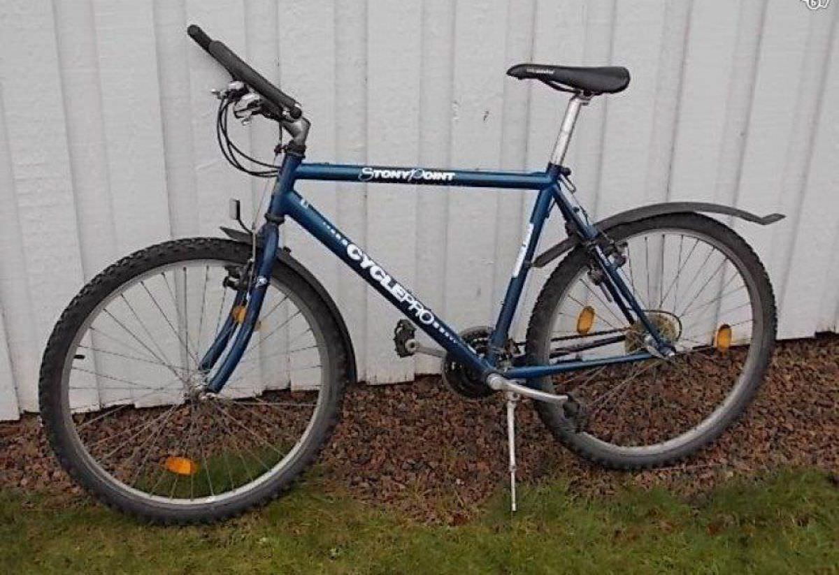 Blå 20" bike med 21 växlar
